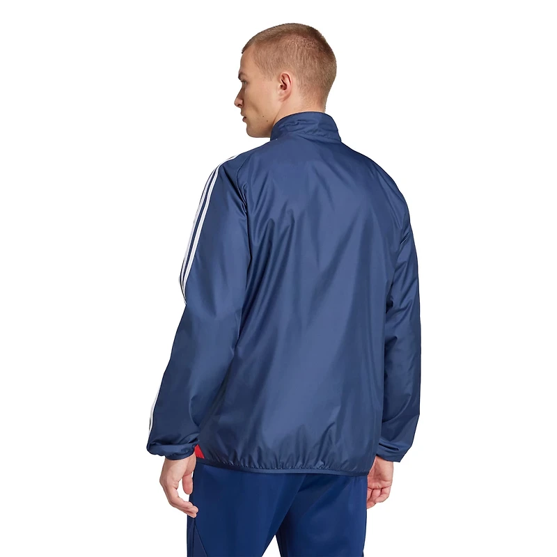 adidas White New England Revolution 2025 Anthem Reversible Full-Zip Jacket