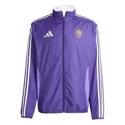 adidas White Orlando City SC 2025 Anthem Reversible Full-Zip Jacket