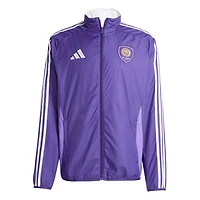 adidas White Orlando City SC 2025 Anthem Reversible Full-Zip Jacket