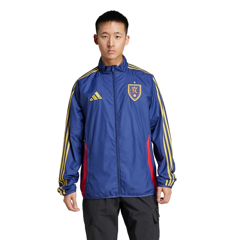 adidas White Real Salt Lake 2025 Anthem Reversible Full-Zip Jacket