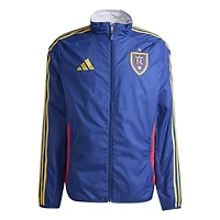 adidas White Real Salt Lake 2025 Anthem Reversible Full-Zip Jacket