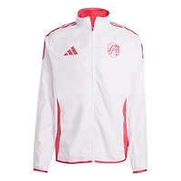 adidas White St Louis City SC 2025 Anthem Reversible Full-Zip Jacket