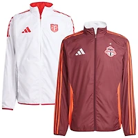 adidas White Toronto FC 2025 Anthem Reversible Full-Zip Jacket