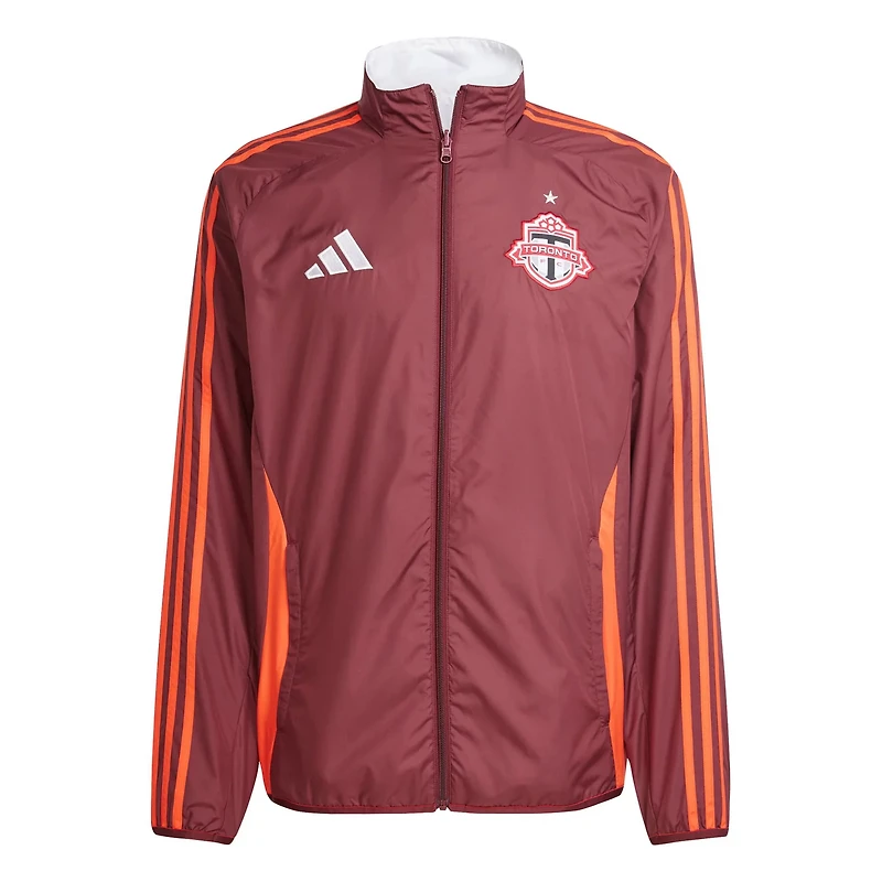 adidas White Toronto FC 2025 Anthem Reversible Full-Zip Jacket