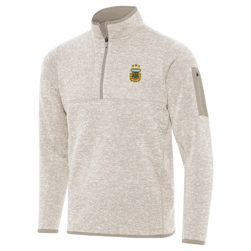 Antigua Argentina National Team Fortune Quarter-Zip Pullover Jacket
