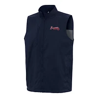 Antigua Atlanta Braves Brisk Full-Zip Vest