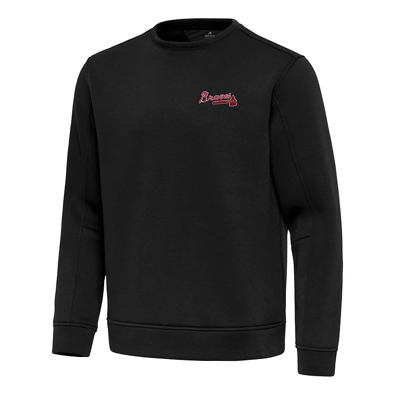 Antigua Atlanta Braves Relevant Lightweight Pullover Sweatshirt