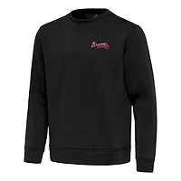 Antigua Atlanta Braves Relevant Lightweight Pullover Sweatshirt