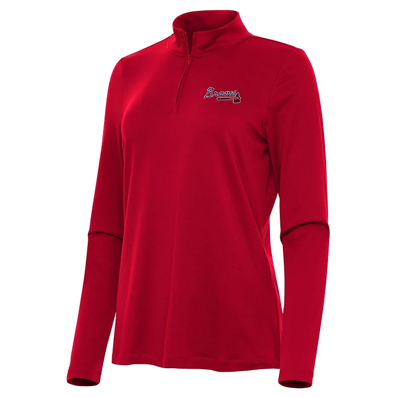 Antigua Atlanta Braves Reprocess Quarter-Zip Top
