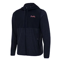 Antigua Atlanta Braves Sway Full-Zip Hoodie