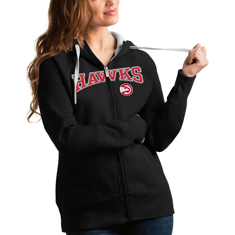 Antigua Atlanta Hawks Team Victory Full-Zip Hoodie