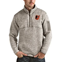 Antigua Baltimore Orioles Fortune Quarter-Zip Pullover Jacket