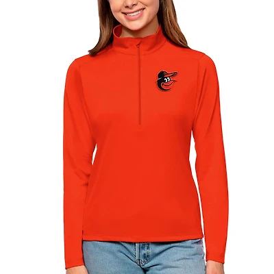 Antigua Baltimore Orioles Tribute Quarter-Zip Pullover Top