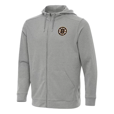 Antigua Boston Bruins Effortless Full-Zip Hoodie Jacket