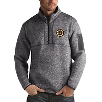Antigua Boston Bruins Fortune 1 2-Zip Pullover Jacket