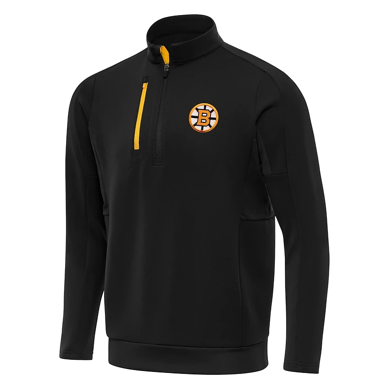 Antigua Boston Bruins Generation Quarter-Zip Pullover Top
