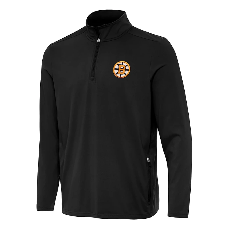 Antigua Boston Bruins Perilous Quarter-Zip Sweatshirt