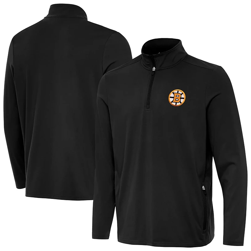 Antigua Boston Bruins Perilous Quarter-Zip Sweatshirt