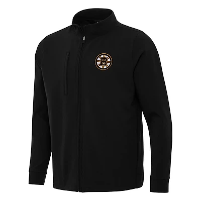Antigua Boston Bruins Regard Full-Zip Jacket