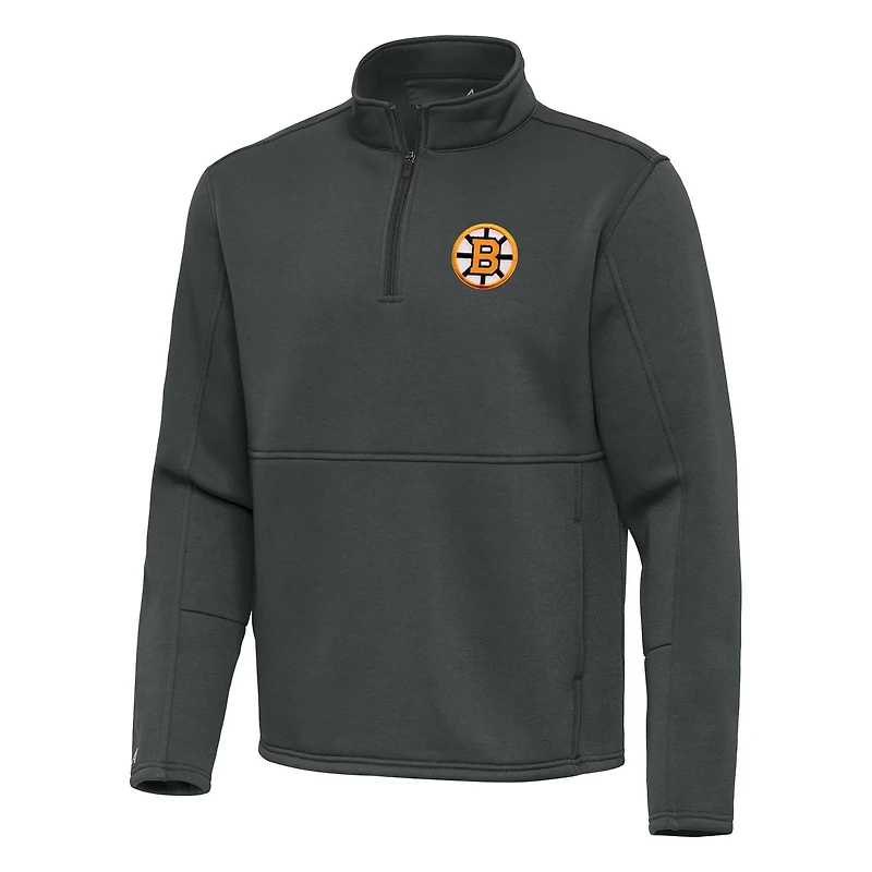 Antigua Boston Bruins Twist Quarter-Zip Pullover Jacket
