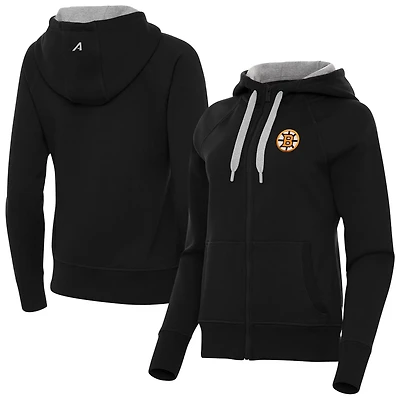 Antigua Boston Bruins Victory Full-Zip Hoodie