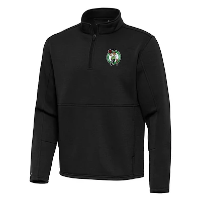 Antigua Boston Celtics Twist Quarter-Zip Pullover Top