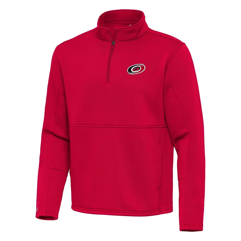 Antigua Carolina Hurricanes Twist Quarter-Zip Pullover Jacket