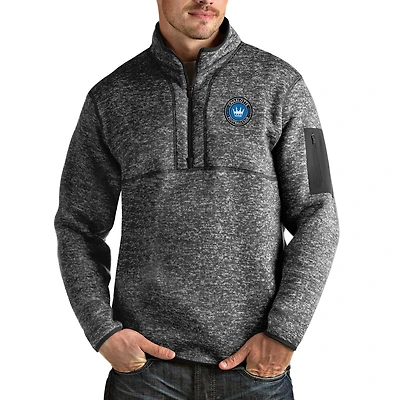 Antigua Charlotte FC Fortune Quarter-Zip Pullover Jacket