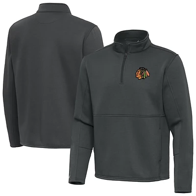 Antigua Chicago Blackhawks Twist Quarter-Zip Pullover Jacket