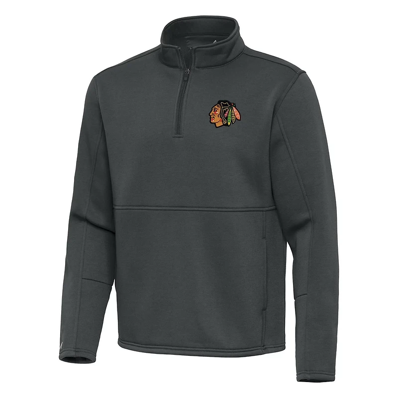 Antigua Chicago Blackhawks Twist Quarter-Zip Pullover Jacket