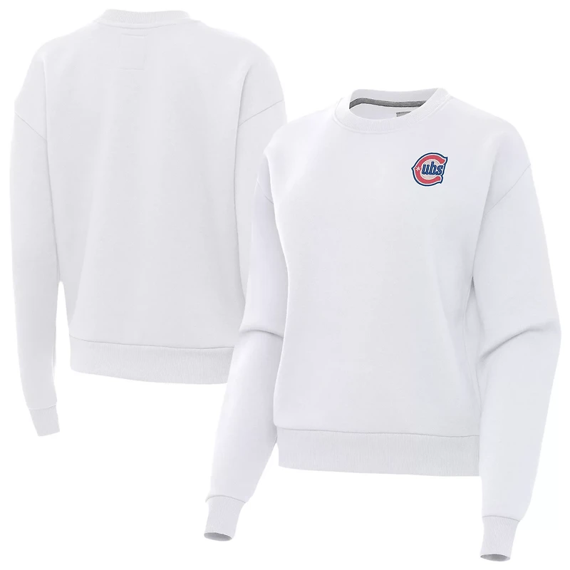 Antigua Chicago Cubs Alternate Logo Victory Pullover Sweatshirt