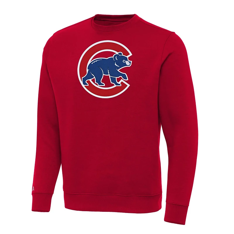 Antigua Chicago Cubs Big  Tall Victory Pullover Sweatshirt