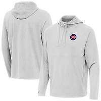 Antigua Chicago Cubs Connected Quarter-Zip Pullover Hoodie
