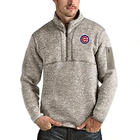 Antigua Chicago Cubs Fortune Quarter-Zip Pullover Jacket