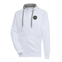 Antigua Chicago Cubs Metallic Victory Full-Zip Hoodie