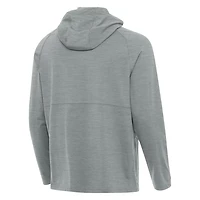 Antigua Chicago Cubs Spikes Stars and Stripes Team Logo Quarter-Zip Pullover Hoodie