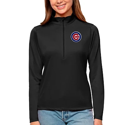 Antigua Chicago Cubs Tribute Quarter-Zip Pullover Top