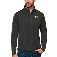 Antigua Cincinnati Reds Tribute Quarter-Zip Pullover Top