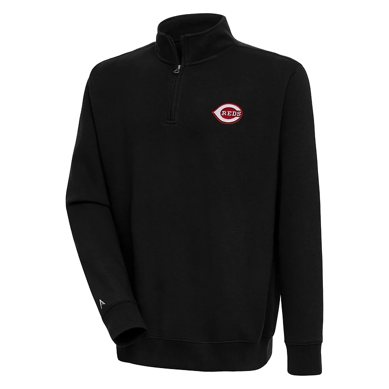 Antigua Cincinnati Reds Victory Quarter-Zip Pullover Top