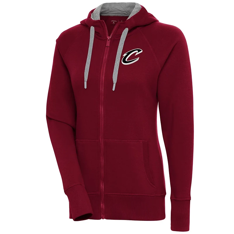 Antigua Cleveland Cavaliers Brushed Victory Full-Zip Hoodie