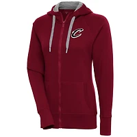 Antigua Cleveland Cavaliers Brushed Victory Full-Zip Hoodie
