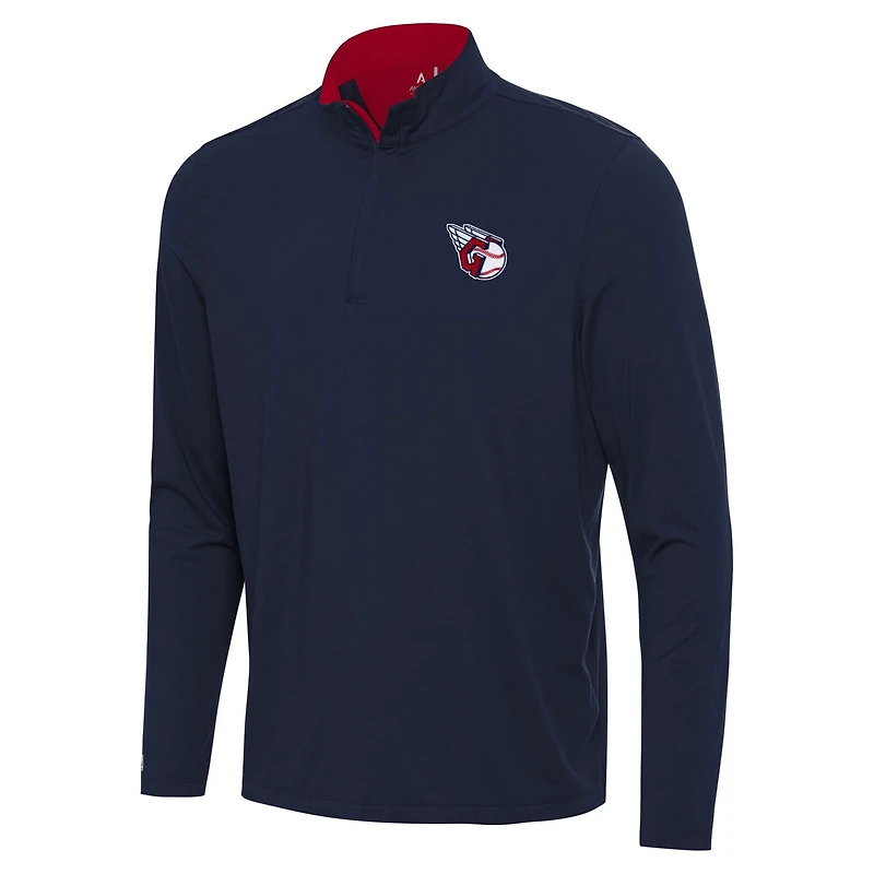 Antigua Cleveland Guardians Content Quarter-Zip Top
