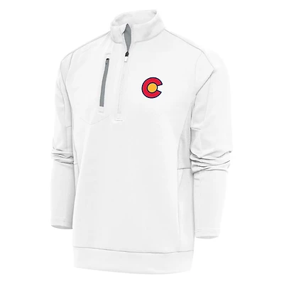 Antigua Colorado Avalanche Special Edition 20 Generation Quarter-Zip Pullover Top