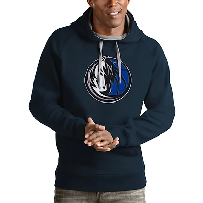 Antigua Dallas Mavericks Logo Victory Pullover Hoodie