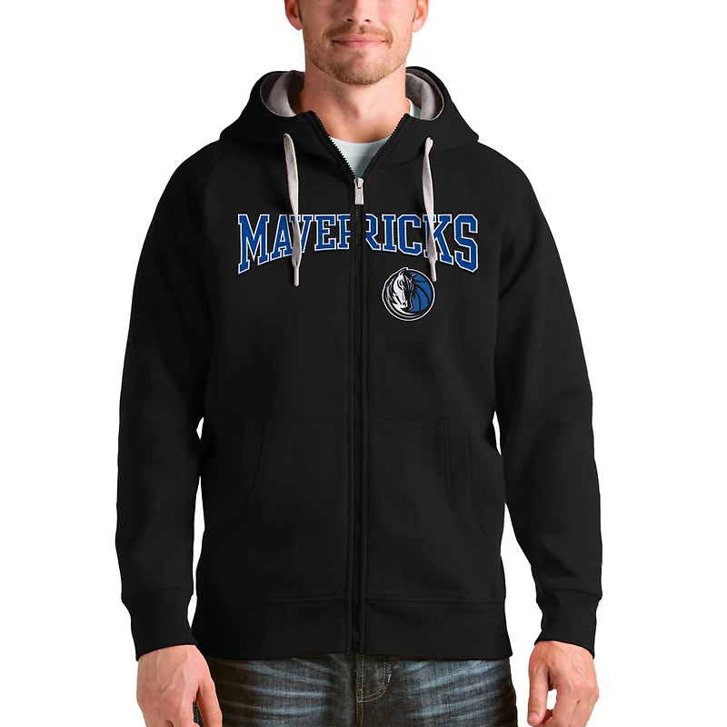 Antigua Dallas Mavericks Victory Full-Zip Hoodie
