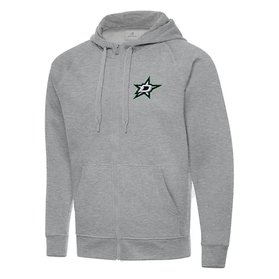 Antigua Dallas Stars Big  Tall Victory Full-Zip Hoodie