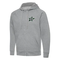 Antigua Dallas Stars Big  Tall Victory Full-Zip Hoodie