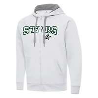 Antigua Dallas Stars Big  Tall Victory Full-Zip Hoodie