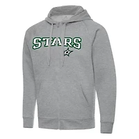 Antigua Dallas Stars Big  Tall Victory Full-Zip Hoodie