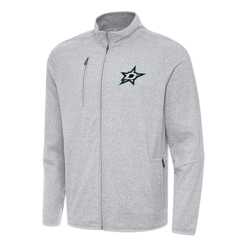 Antigua Dallas Stars Hold-Up Full-Zip Tri-Blend Jacket